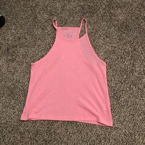 pink tank top